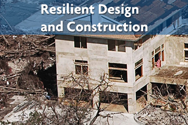 Resilient Design and Construction - Concrete Building standing in destruction