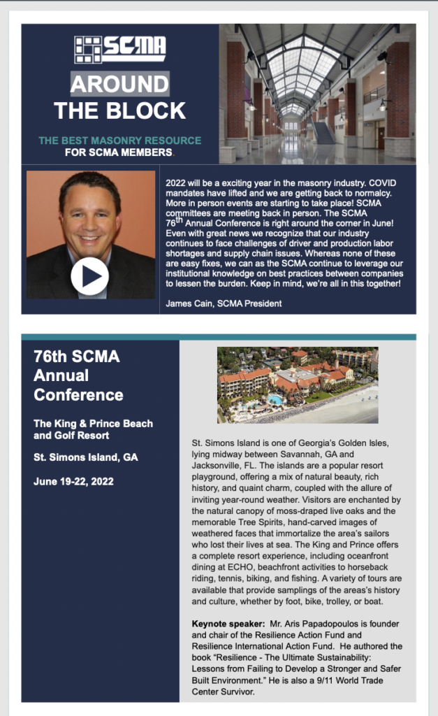 April 2022 SCMA Newsletter