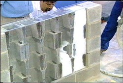 Spray Foam-In-Place-Insulation for Concrete Masonry Units